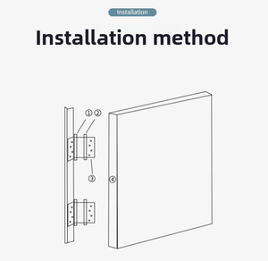 Bisagra de puerta batiente de doble acción de acero inoxidable moderna y de calidad, ajustable, 3 mm de grosor, ángulo de apertura de 180 grados, para dormitorio - Product Image 6