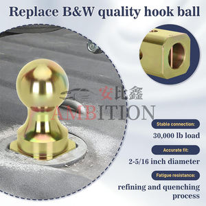 Balle d'<span class=keywords><strong>attelage</strong></span> col de cygne AMBITION 2-5/16'' de remplacement, compatible avec les attelages de remorque B&W - Product Image 2