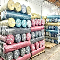 Tissu de draps en microfibre respirant teint, 100 % polyester, anti-boulochage, 110 GSM, pour hôtels et literie domestique – Vente en gros usine à prix abordable