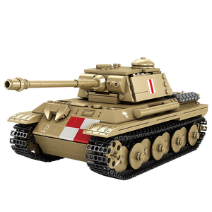 Reobrix World Tanks Série Officielle Sous Licence Pudel Modified Tiger Tank N°77034 969 Pièces Véhicules Jouet Éducatif Icône Polonaise - Product Image 3