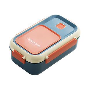 Portable Students Lunch <b>Box</b> for Adults Kids Bento <b>Box</b> with Handles 2-Compartment School Children Lunch <b>Box</b> with Spork 1100ml - Product Image 5