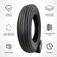 Pneu de moto professionnel 8PR H68 500-16 personnalisé en usine, résistant aux chocs, pour rallye en forêt de Bornéo et safari en milieu isolé