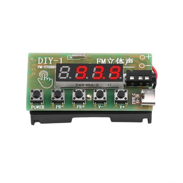 87-108MHz AM/FM Medium Wave FM Stereo Digital Tuning Headphone Radio DIY Kit