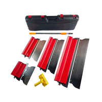 Kit de Spatules à Enduire de Qualité Supérieure pour Bricolage Industriel, Lame de Lissage en Acier Inoxydable avec Poignée en Plastique