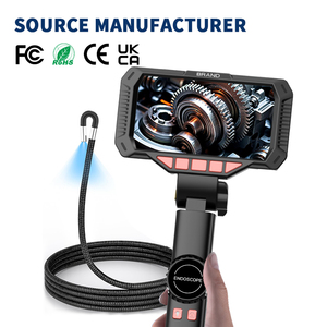 Endoscope mini caméra HD numérique 6,4 mm, étanche IP68, capteur CMOS, écran IPS 4,5 pouces, boroscope vidéo articulé industriel - Product Image 1