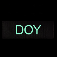 Logo personnalisé en gros, Badge inversé, crochet de support, Patch infrarouge réfléchissant pour vêtements