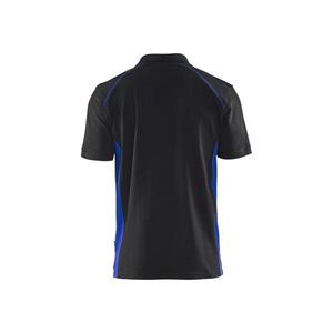 BLAKLADER - 332410509985XXL Polo Negro/Azul aciano-EAN 7330509447178 CAMISETAS Y POLOS DE TRABAJO - Product Image 2