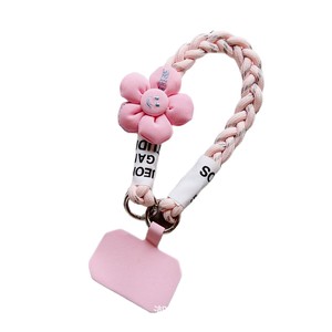 Bracelet anti-perte multicolore avec cordon court de 30 cm, motif tournesol tressé à la main polyvalent pour le visage - Product Image 6