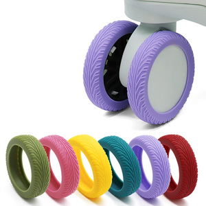 Bộ 8 Vỏ Bọc Bánh Xe Vali, Chống Mài Mòn, Yên Tĩnh, Làm Từ Silicon, Bảo Vệ Bánh Xe Vali Cho Vali Có Bánh Xoay - Product Image 1