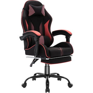 Nueva Silla Gamer Roja de Lujo con Material Ecológico, la Mejor Silla de Oficina Personalizada de <span class=keywords><strong>Tela</strong></span>, Reclinable, para Juegos de PC, para Adolescentes y Niños - Product Image 1