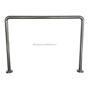 Floor mounted stainless steel safety railing industrial fence packing traffic barriers rails & rail guards