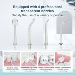 Irrigateur buccal sans fil rechargeable TAHATH IPX6 étanche format poche, brossette à eau portable de voyage, vente en gros - Product Image 4
