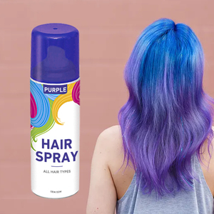 <span class=keywords><strong>Spray</strong></span> colorant capillaire bleu 120 ml personnalisé en usine, teinture capillaire temporaire lavable - Product Image 4