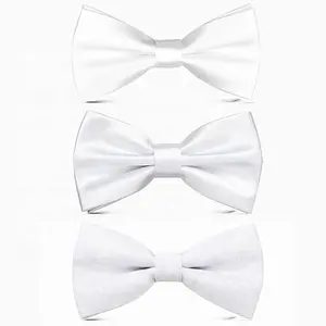 Micro Fiber Custom White Pre-tied Sublimation Bow Tie