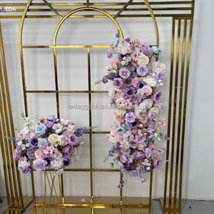Centros de Mesa Decorativos LEDA ODM con Rosas Púrpuras para Bodas y Eventos, Bola de Flores Artificiales de Seda, Suministros de Decoración para Bodas - Product Image 6