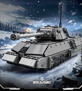 Serie Militare: Blocchi da Costruzione Carro Armato Taschenratte Bat Chatillon 25t, Modello da Assemblare per Vendita all'Ingrosso e al Dettaglio - Product Image 3