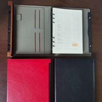 Carnet de notes intelligent Zodiaco personnalisé, couverture rigide en cuir avec fermeture à empreinte digitale et reliure à feuilles mobiles