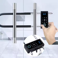 Cerradura Inteligente para Puerta de Vidrio con Huella Digital, Tarjeta y Llave, en Forma de U, con App Tuya, Resistente al Agua