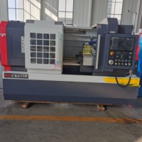 Riel duro grande automático CK6150 Motor único 8-Axis GSK Control Cama plana Torno CNC horizontal de frecuencia variable de tres velocidades