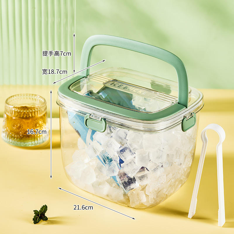 Green Handheld Ice Bucket