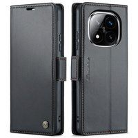 Porte-cartes en cuir magnétique à rabat pour Redmi Note 14 Pro Plus + 5G 4G étui avec protection RFID antichoc Funda
