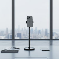 Support de téléphone universel de bureau en alliage d'aluminium flexible et réglable, anti-corrosion, avec rotation à 360° et aimant, vente en gros d'usine