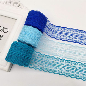Vente en gros de dentelle au crochet multicolore de <span class=keywords><strong>4</strong></span>.5cm de haute qualité avec ruban tissu d'habillage de ruban de dentelle blanche - Product Image 3