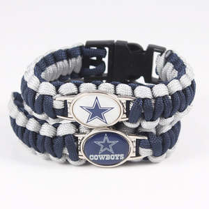 Bracelet en alliage pour 32 équipes de football, bracelet de survie, édition Cowboys, unisexe, tendance - Product Image 3