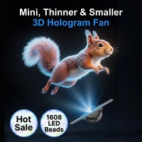 Ventilateurs holographiques 3D INM en gros 14-42CM, projecteur holographique, affichage LED, logiciel d'effets, pour intérieur, carte TF, éducation, OEM