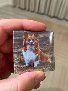 Regalo promocional de calidad Logotipo personalizado Fancy Dog Picture Nevera Clip magnético para notas - Product Image 5