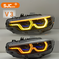 Feux de jour à LED style SJC V3 Ikon pour BMW F8X F80 M3 F82 M4 & F32 13-18 Série 4, feux de jour jaunes ambre blancs