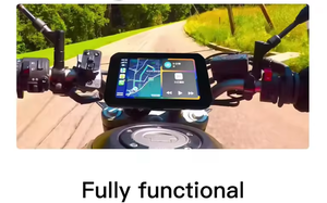 Autoabc-Écran portable de 5 <span class=keywords><strong>pouces</strong></span> pour moto, navigation GPS, sans fil, Carplay, Android, miroir automatique - Product Image 4