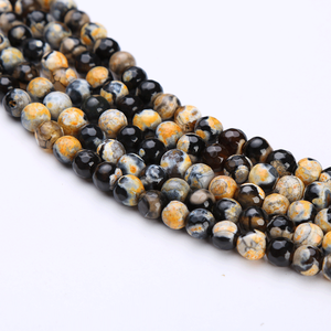 ลูกปัดพลอยอาเกตธรรมชาติทรงบริลเลียนท์คัท 2078 สำหรับทำเครื่องประดับ ขนาด 8 มม. และตัวเลือกความสูงของสินค้า 3 มม. - Product Image 5