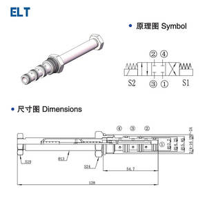 Vanne à cartouche hydraulique d'usine SV-08-34O, vanne directionnelle à solénoïde à trois positions et quatre voies pour voitures - Product Image 3