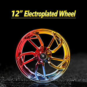 Pièces détachées de moto colorées en promotion – Jantes multifonctionnelles de 12 pouces pour la modification des scooters Monkey M3, Zhansu, <span class=keywords><strong>Niu</strong></span> <span class=keywords><strong>N1S</strong></span>, NQi - Product Image 1