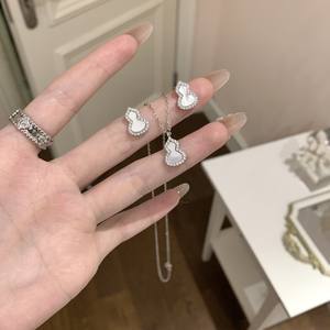 Collier clé en argent sterling S925 avec diamant rose de précision, chaîne de clavicule flocon de neige, plaqué or, diamant complet, luxe léger - Product Image 5