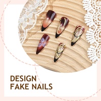 Ongles longs à motif floral en relief, style français, luxe léger, rouge vin, pour l'Europe et l'Amérique, transfrontalier