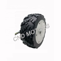 Motor Hub Roda 8 Inci 48V, dengan Encoder untuk Robot Dalam dan Luar Ruangan