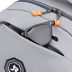 Custom Waterproof Pu Backpack Large-capacity Casual Business Travel <b>Bag</b> Men's Women's Computer <b>Bag</b> School Zipper Letter - Product Image 3