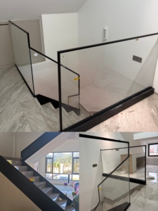 Df giá thấp ban công Top mounted nhôm U kênh Tempered Glass không khung lan can - Product Image 4