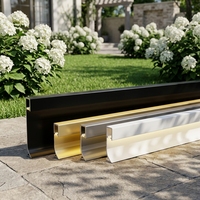 Éclairage de plinthe LED moderne et durable en alliage d'aluminium, accessoires de revêtement de sol en PVC résistants à l'humidité pour hôtels et appartements
