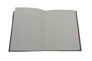 Carnet de notes classique en cuir Tan, couverture rigide, avec papier recyclé fait main, pour la planification scolaire et les notes professionnelles - Product Image 4
