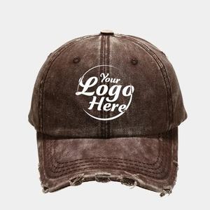 Gorra de béisbol unisex de Estilo Vintage Gorra de béisbol de 6 paneles de mezclilla desgastada personalizada - Product Image 1