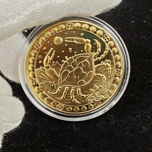 Monedas Conmemorativas del Zodiaco de Alta Calidad en Oferta, Monedas Chapadas en Oro de Doble Cara, Monedas Conmemorativas del Tarot con Diseño del Sol - Product Image 4