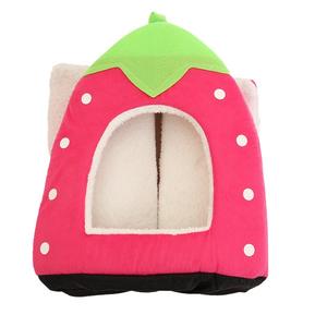 Nuevo producto para mascotas, casa para gatos, cama plegable suave para perros, cueva de fresa, casa para perros, perrera, nido, perro, cama para gatos de lana - Product Image 2