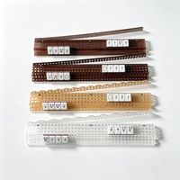Meilleure vente : Règle pliable en acrylique pour pousseurs de tuiles de Mahjong, en forme de U, 20 pouces, style américain, avec grain de rotin véritable