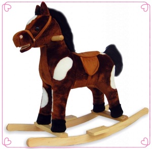 <span class=keywords><strong>Cheval</strong></span> à <span class=keywords><strong>bascule</strong></span> en peluche <span class=keywords><strong>rose</strong></span>, vente en gros, FL015 - Product Image 2