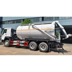 Camion d'aspiration des eaux usées diesel manuel Sinotruk Howo, camion de nettoyage à haute pression Howo 6x4 20cbm - Product Image 4