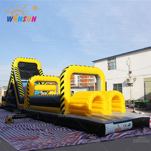 WINSUN - Circuito de Obstáculos Ninja Warrior para Adultos y Niños, Equipo para Juegos al Aire Libre para Adultos, Circuito de Obstáculos Inflable <span class=keywords><strong>Wipeout</strong></span> de Alquiler - Product Image 6