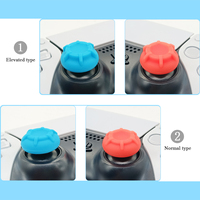 Capuchons de joysticks analogiques universels de haute qualité 6-en-1 avec design texturé unique, prise en main améliorée et options de hauteur surélevée pour PS5